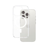 PanzerGlass ® HardCase Transparent m. Hvid MagSafe iPhone 16 Pro