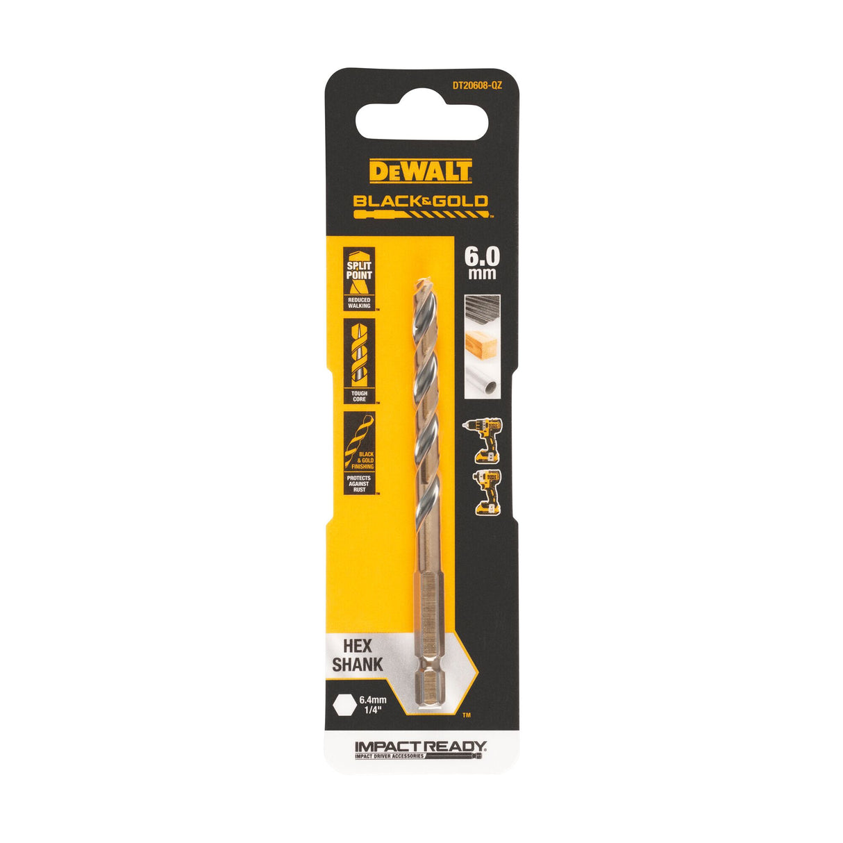DeWALT DT20608-QZ borehoved Spiral skæreborebit 1 stk