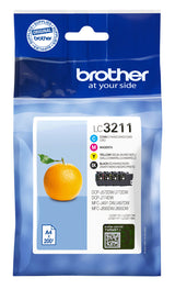 Brother LC3211VALDR blækpatron 4 stk Original Sort, Blå, Magenta, Gul