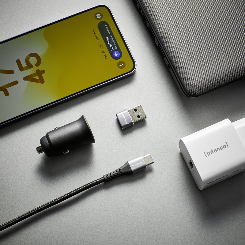 Intenso 7600013 kabel kønsskifter USB-C USB-A Anthracit