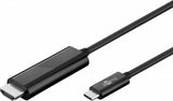 Goobay 77528 videokabel adapter 1,8 m USB Type-C HDMI Sort