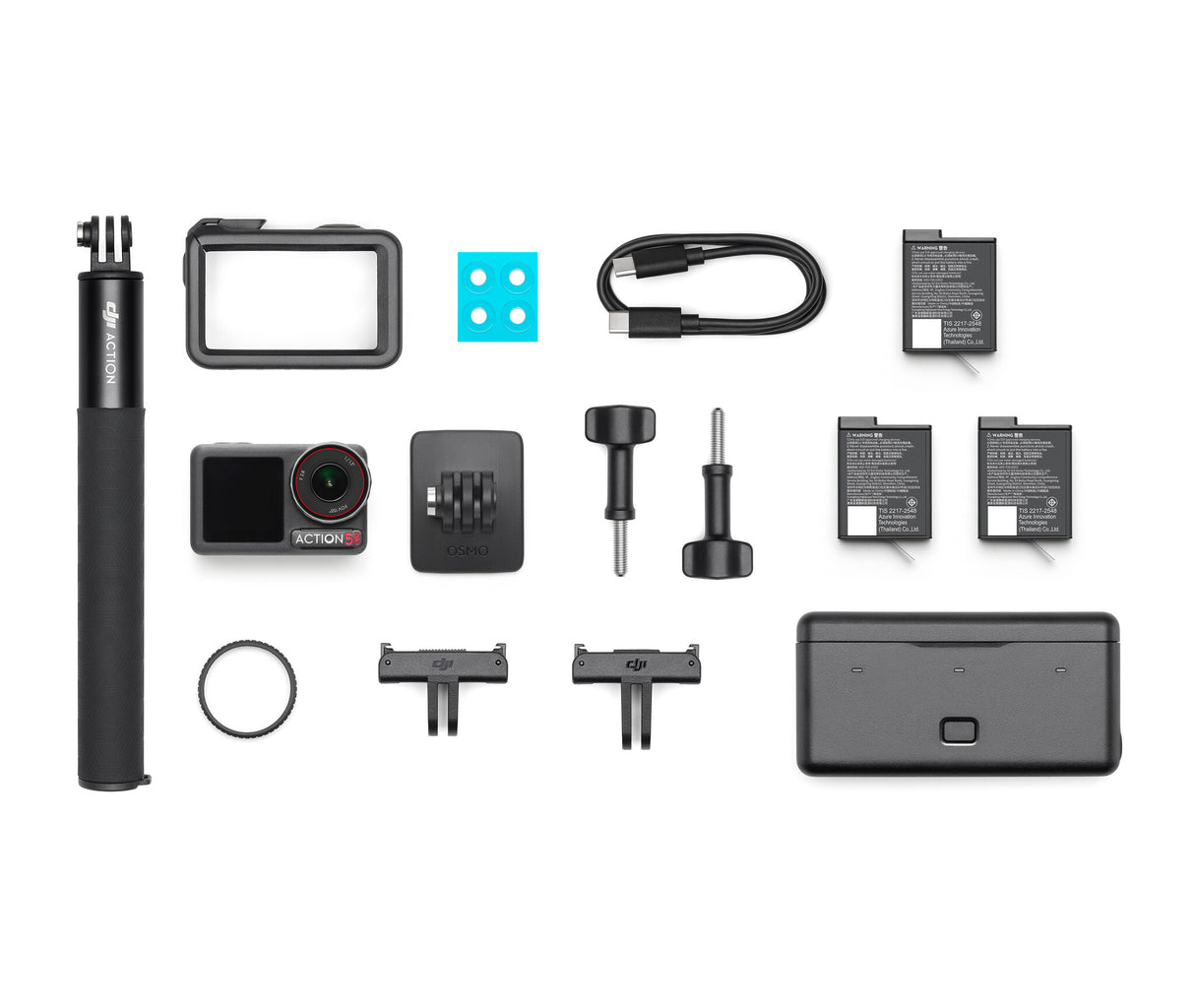 DJI Osmo Action 5 Pro Adventure Combo kamera til actionsport 40 MP 4K Ultra HD CMOS 25,4 / 1,3 mm (1 / 1.3") Wi-Fi 701 g
