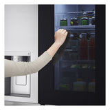 LG InstaView GSXV90BSAE side-by-side køle-fryseskab Fritstående 635 L Rustfrit stål