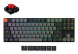 Keychron K1X-B1 tastatur Universel USB + Bluetooth QWERTY Engelsk Grå