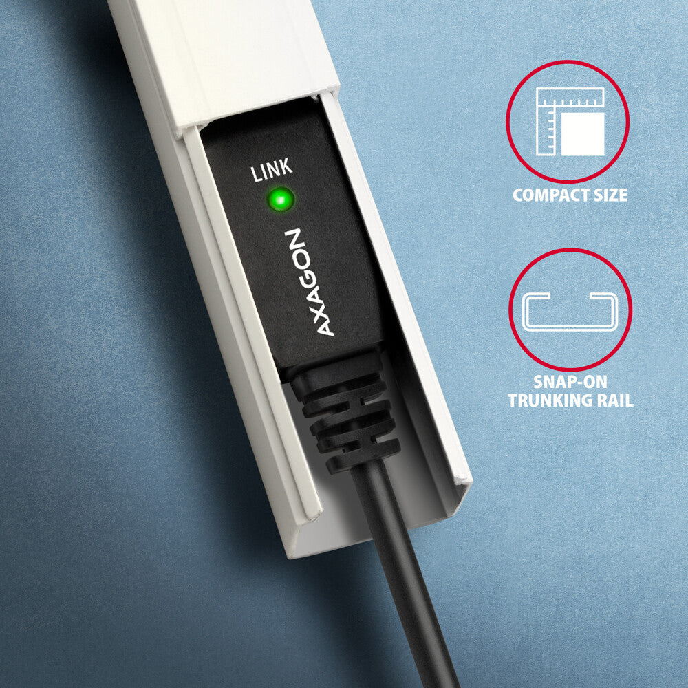 Axagon ADR-210B USB 2.0 A-M -> B-M active connecting/repeater cable 10m - Kabel - Digital/Daten USB-kabel USB A USB B 0,48 Gbit/sek. Sort