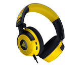Razer Kraken V4 X Pokemon Headset Ledningsført Spil USB Type-C / USB Type-A Sort, Gul
