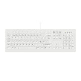 Contour Design Active Key Contour ClassicClean medicinsk tastatur med aftageligt cover, fuld størrelse, kablet, hvid, PN C8100