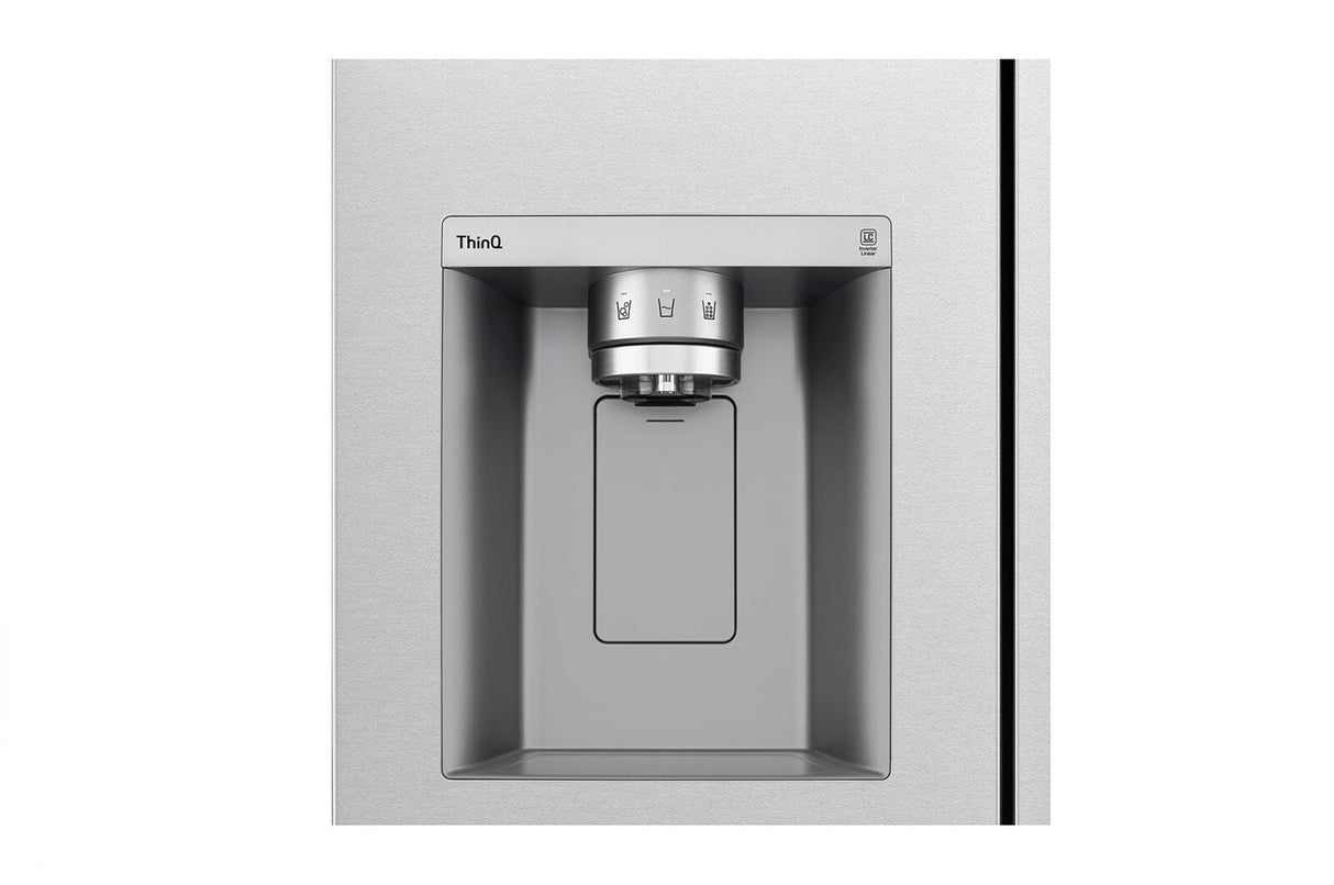 LG GSJV70MBLE side-by-side køle-fryseskab Fritstående 635 L Rustfrit stål