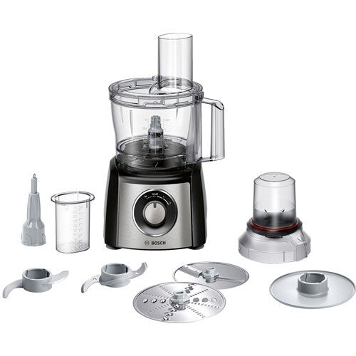 Bosch MCM3401M foodprocessor 800 W 2,3 L Sort, Rustfrit stål
