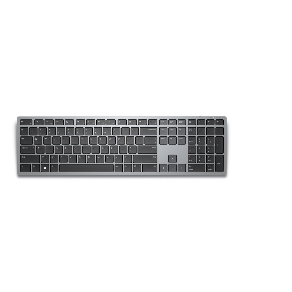 DELL KB700 tastatur Kontor RF trådløs + Bluetooth QWERTY Russisk Grå