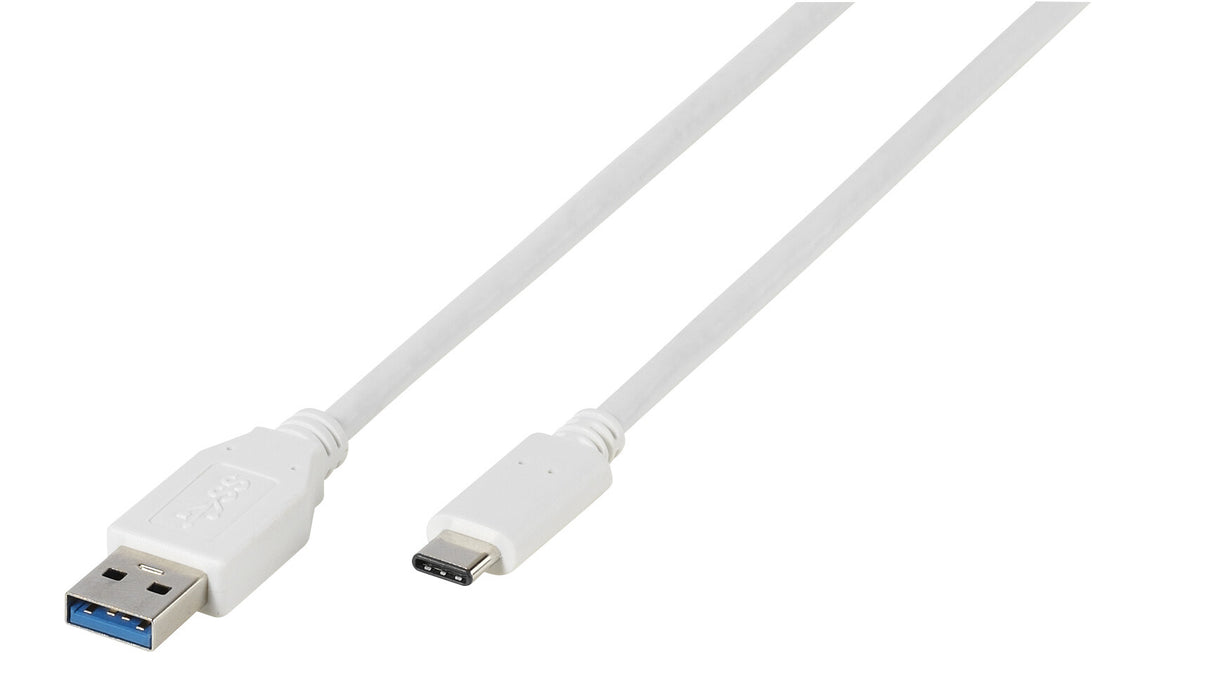 Vivanco SuperSpeed USB-kabel USB 3.2 Gen 1 (3.1 Gen 1) 1 m USB C USB A 5 Gbit/sek. Hvid