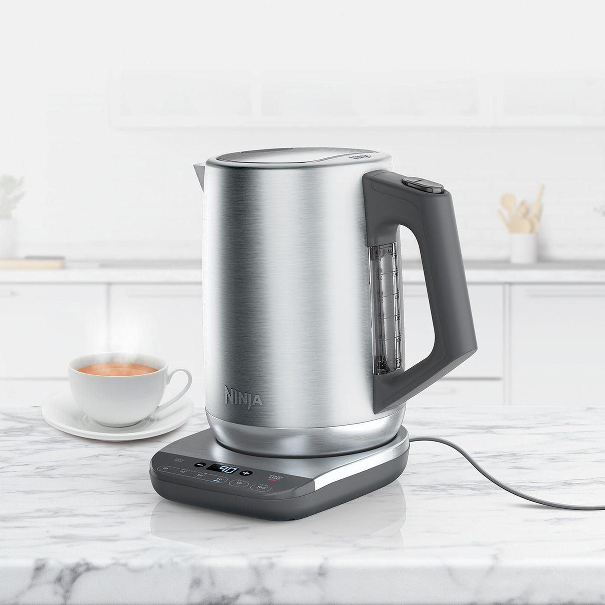 Ninja KT201EU elkedel 1,7 L 3000 W Sort, Rustfrit stål