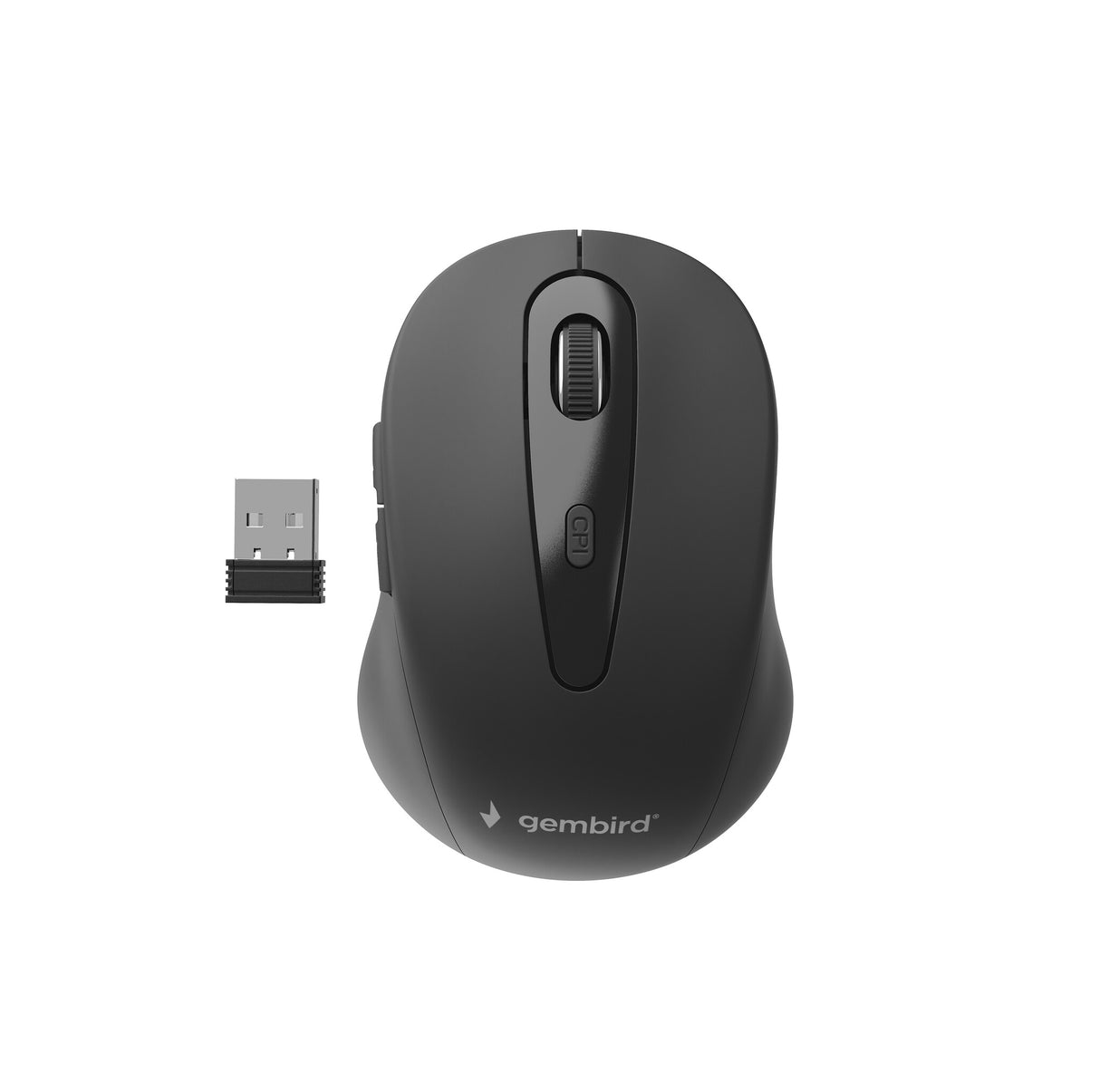 Gembird MUSW-6B-01 mus Kontor Højre hånd RF trådløst Optisk 1600 dpi