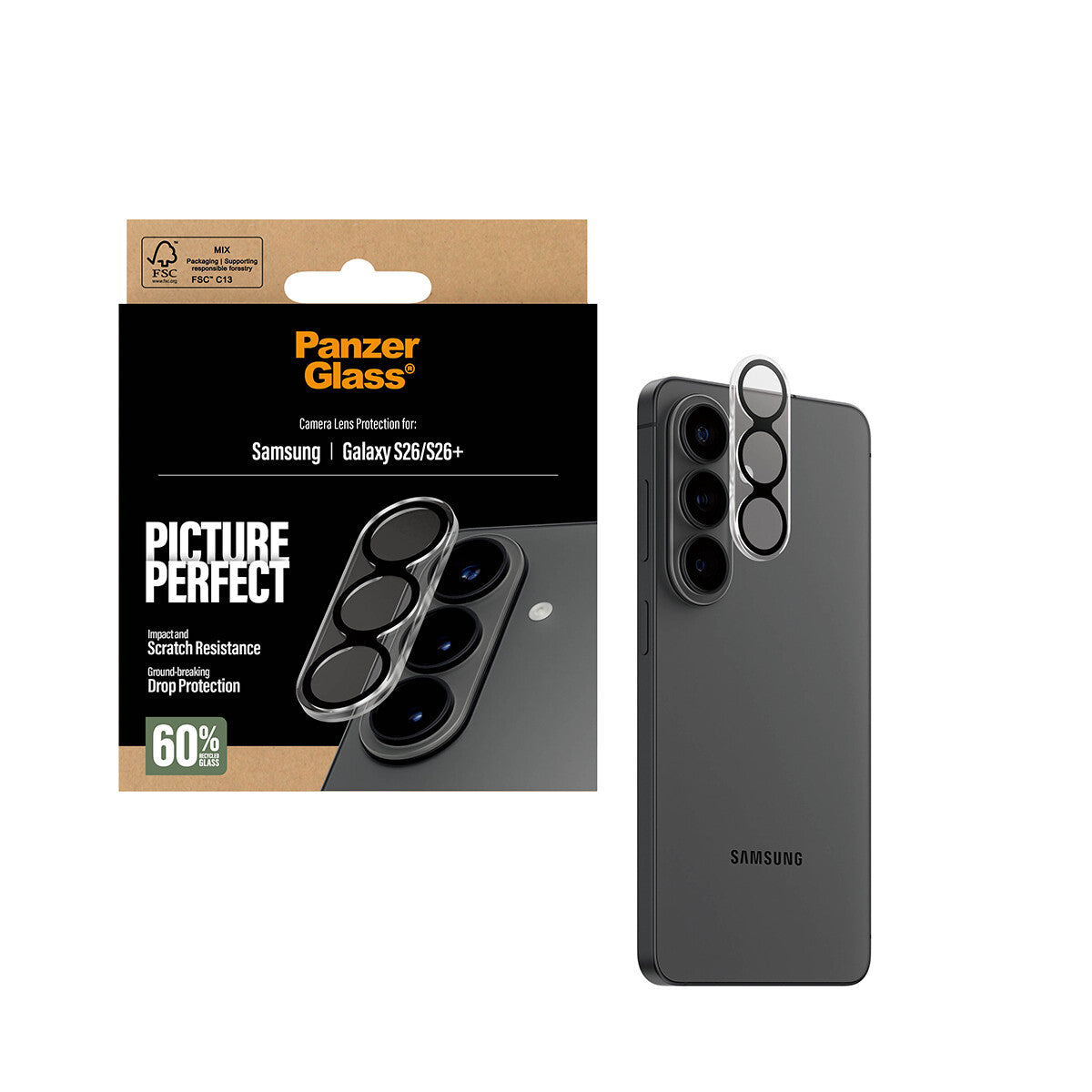 PanzerGlass ® PicturePerfect Kameralinsebeskytter Samsung Galaxy S26 | S26+