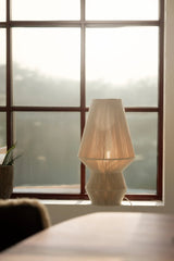 Markslöjd Razzo beige bordlampe