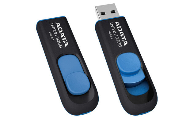ADATA DashDrive UV128 128GB USB-nøgle USB Type-A 3.2 Gen 1 (3.1 Gen 1) Sort, Blå