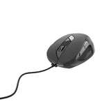 Gembird -6B-01 mus Kontor Ambidextrous USB Type-A Optisk 1600 dpi