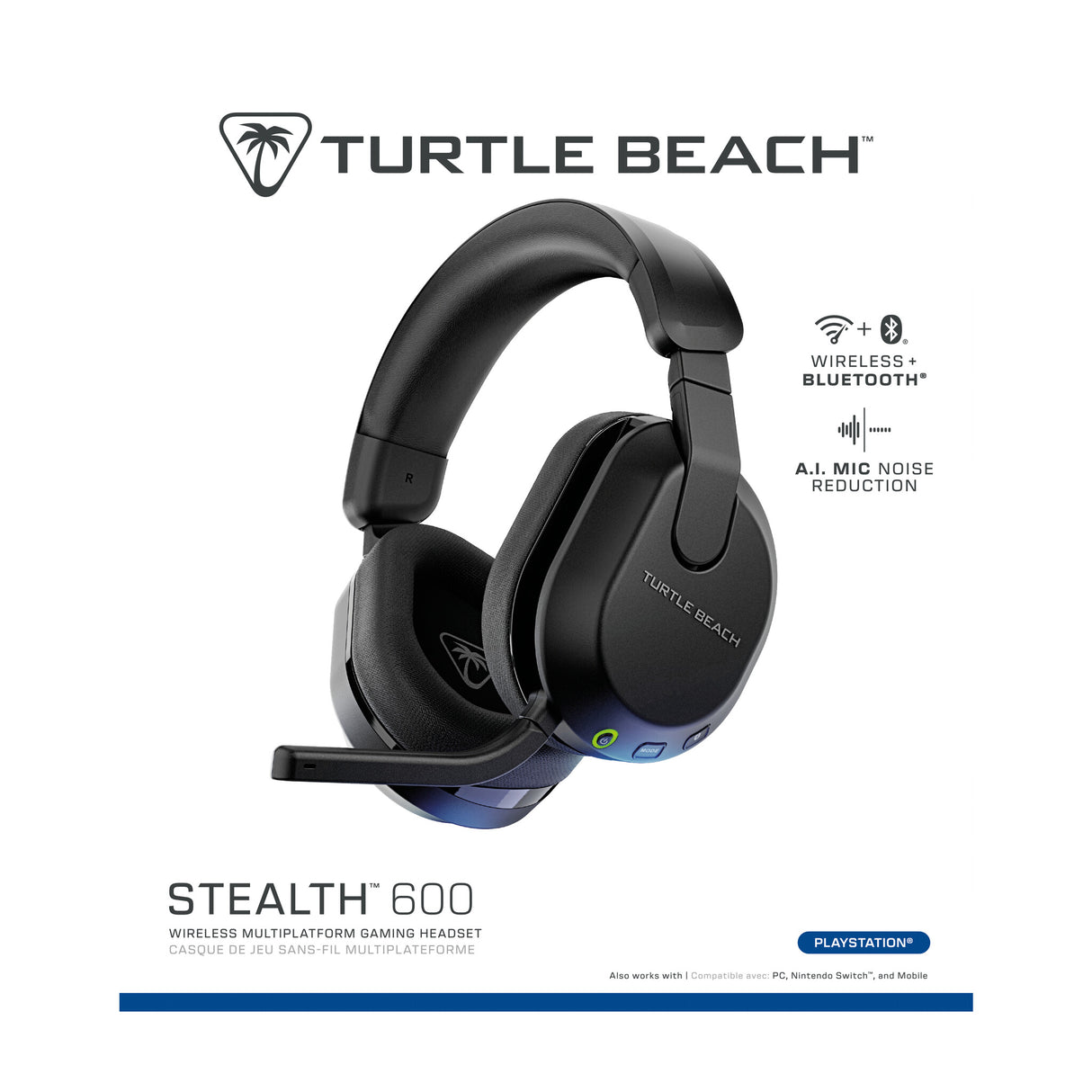 Turtle Beach Stealth 600 Gen 3 Headset Trådløs Spil Bluetooth Sort
