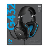 Logitech G 981-000770 hovedtelefoner/headset Ledningsført Spil Sort, Blå