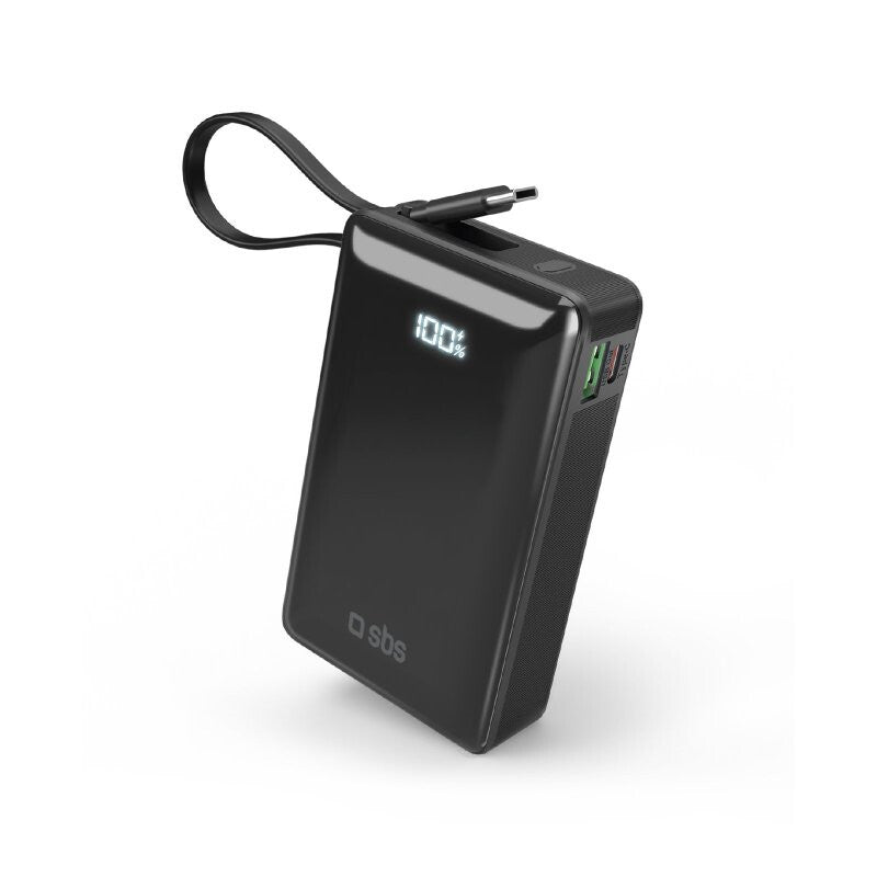 SBS TTBB20000LCDTCPD20K powerbank 20000 mAh Sort