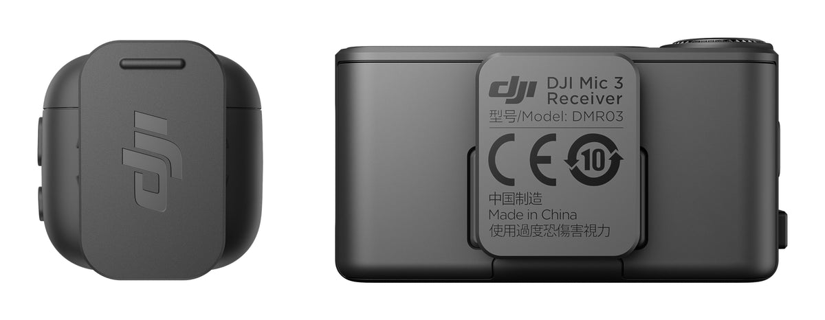 DJI Mic 3 Trådløst mikrofonsystem Trådløs Sort