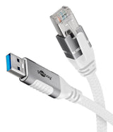 Goobay USB 3.0 til RJ45 netværksadapter 1 m CAT6 1 Gbit/s Hvid