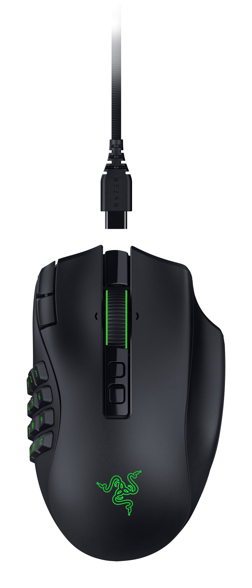 Razer Naga V3 Pro mouse Gaming Right-hand RF Wireless + Bluetooth + USB Type-C Optical 50000 DPI