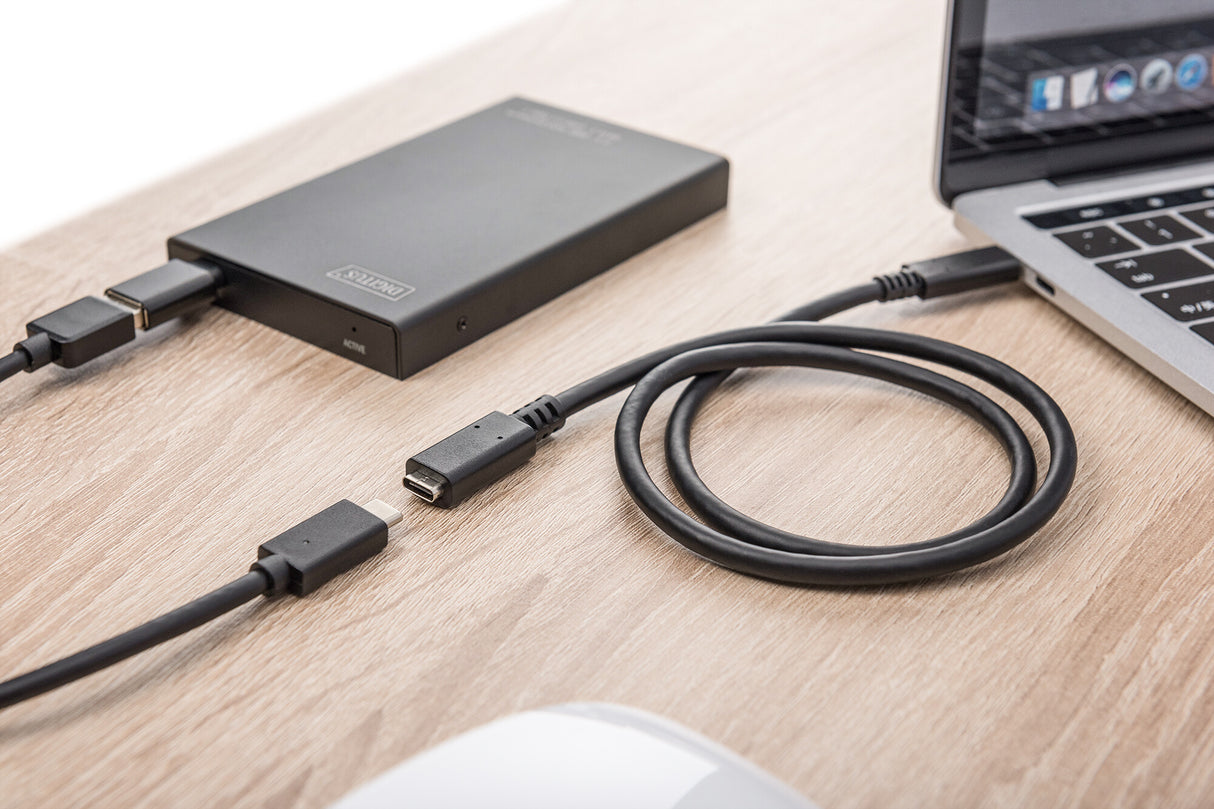Digitus AK-300210-020-S USB-kabel USB 2.0 2 m USB C 0,48 Gbit/sek. Sort