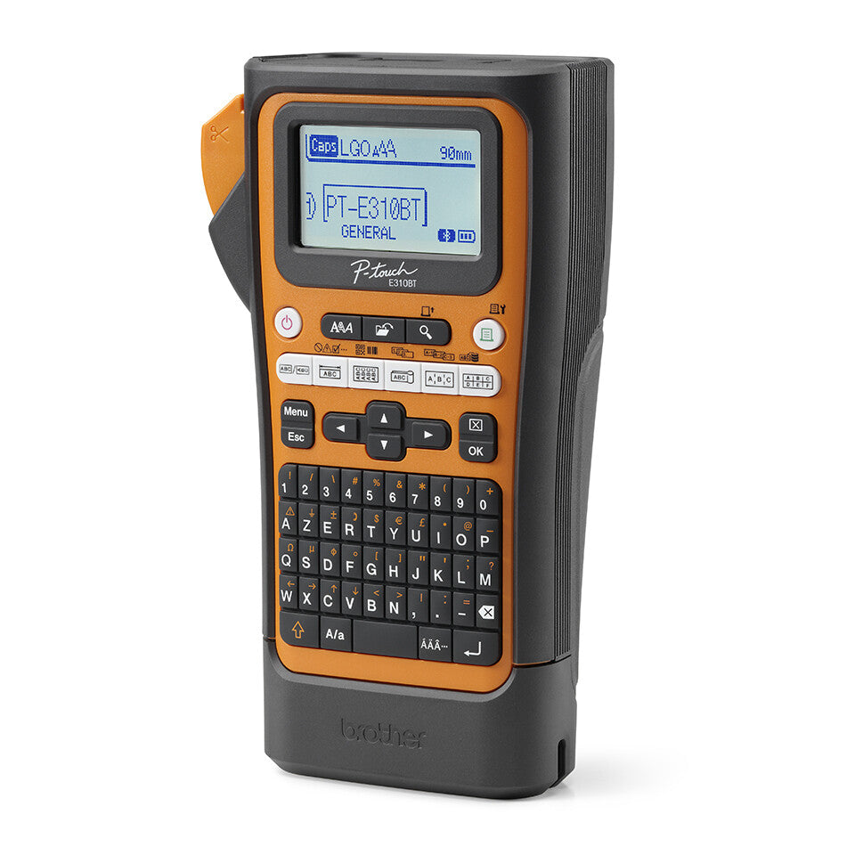 Brother PT-E310BTVP etiketprinter Termisk overførsel 180 x 180 dpi 20 mm/sek. Kabel & trådløs HSE/TZe Bluetooth QWERTY