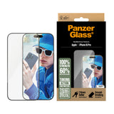 PanzerGlass ® Skærmbeskyttelse iPhone 16 Pro | Ultra-Wide Fit