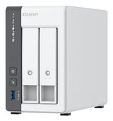 QNAP TS-216G NAS & lagringsserver Tower Cortex-A Cortex-A55 4 GB 0 TB Hvid