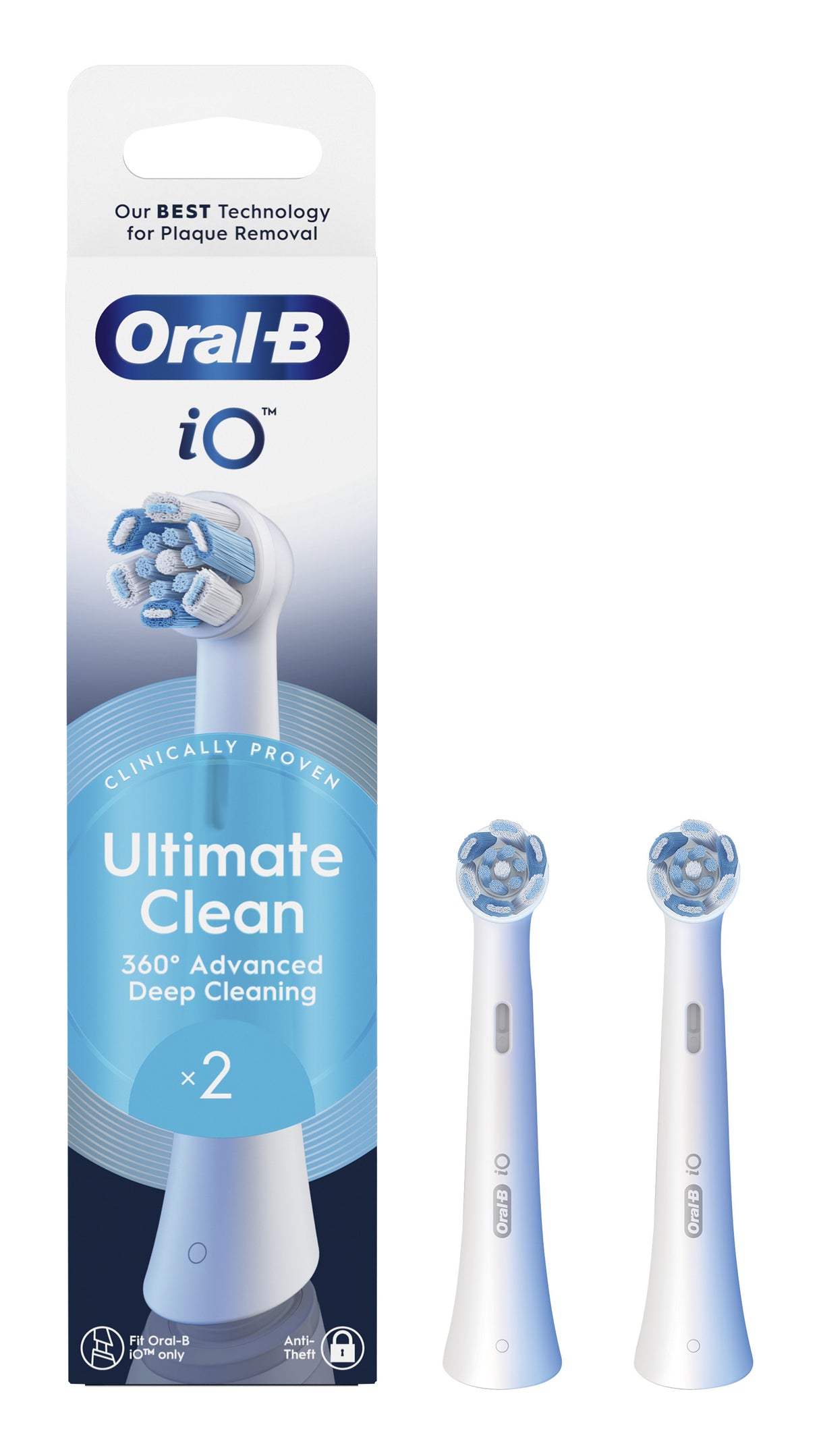 Oral-B 80782596 børstehoved til elektrisk tandbørste 2 stk Hvid