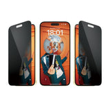 PanzerGlass ® Privacy Skærmbeskyttelse iPhone 15 Plus | Ultra-Wide Fit m. EasyAligner