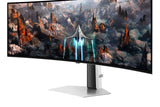 Samsung G93SC computerskærm 124,5 cm (49") 5120 x 1440 pixel Dual QHD OLED Sølv