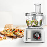 Bosch MC812S814 foodprocessor 1250 W 3,9 L Rustfrit stål, Hvid