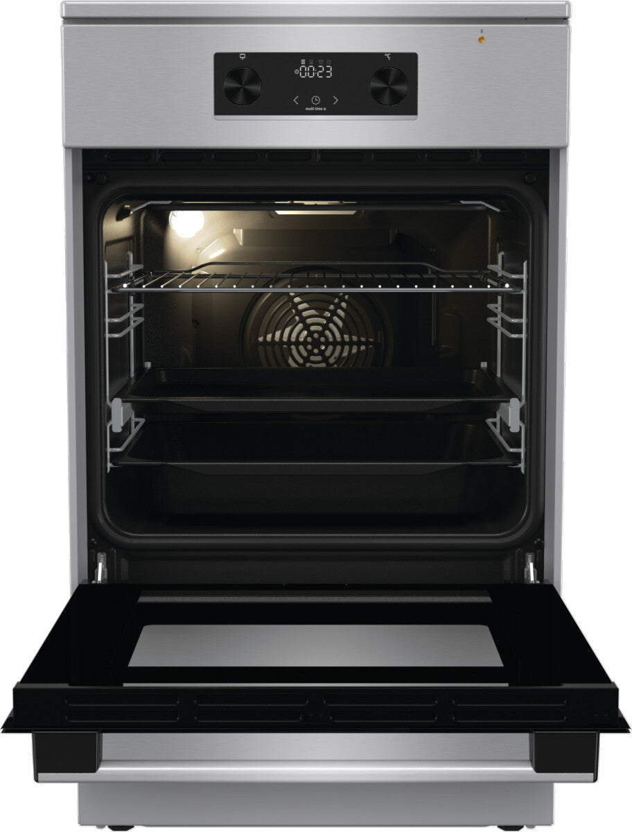 Gorenje 740742 komfur og ovn Fritstående komfur Elektrisk Zone induktionskogeplade Rustfrit stål