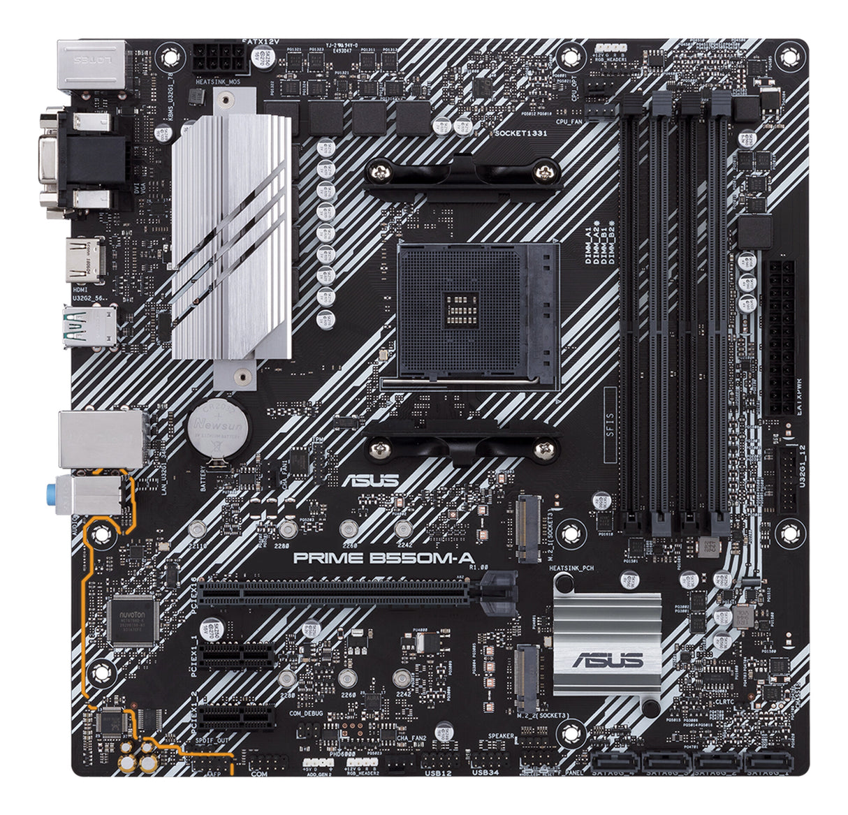 ASUS PRIME B550M-A AMD B550 Stik AM4 micro ATX