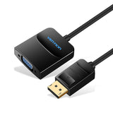 Vention HBFBB videokabel adapter 0,15 m DisplayPort VGA (D-Sub) Sort