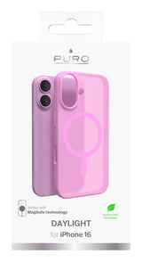 PURO Daylight mobiltelefon etui 15,5 cm (6.1") Cover Lyserød, Gennemsigtig