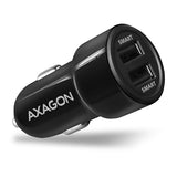 Axagon PWC-5V5 oplader til mobil enhed Mobiltelefon, Smartphone, Tablet, Universel Sort Cigartænder Hurtig opladning Automatisk