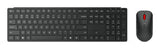 Lenovo 4X31S04848 tastatur Mus inkluderet Kontor RF trådløs + Bluetooth US engelsk Sort