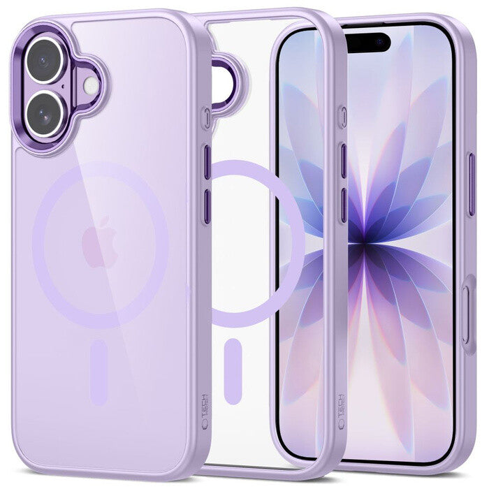 Tech-Protect 5906302334193 mobiltelefon etui 16 cm (6.3") Cover Lavendel, Transparent