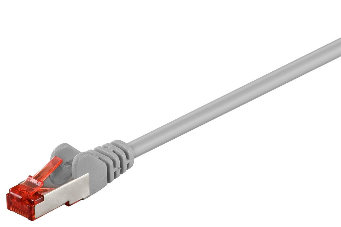 Goobay 93570 netværkskabel Grå 2 m Cat6 S/FTP (S-STP) Rund