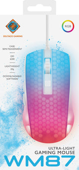 Deltaco Gaming WM87 ultralight mouse, white