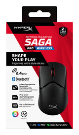 HyperX Pulsefire Saga Pro Optisk Trådløs Sort