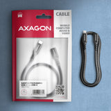 Axagon BUCM32-CF15AB USB-kabel USB 3.2 Gen 2x2 1,5 m USB C 20 Gbit/sek. 240 W Sort