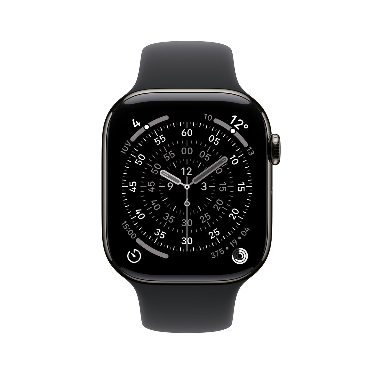 Apple Watch Series 11 OLED 46 mm Digital 416 x 496 pixel Berøringsskærm 5G Titanium Wi-Fi GPS (satellit)