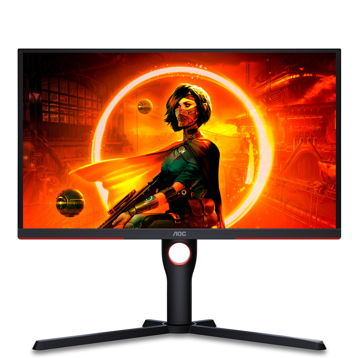 AOC G3 25G3ZM/BK computerskærm 62,2 cm (24.5") 1920 x 1080 pixel Fuld HD Sort, Rød