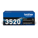 Brother TN-3520 tonerpatron 1 stk Original Sort