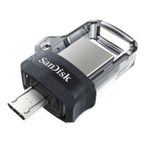 SanDisk Ultra Dual 32GB USB 3.0 / micro USB USB stick Sort Sølv